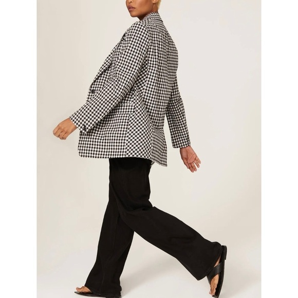 Rag and Bone Cotton Ames gingham Black and White Blazer NEW - Picture 5 of 12